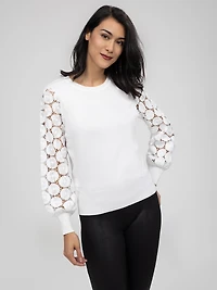 Long-sleeve pullover sweater