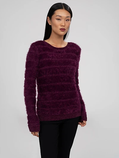 Long-sleeve pullover sweater