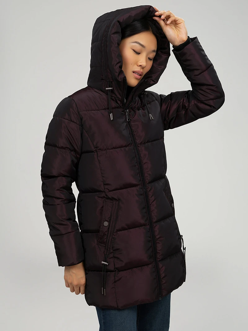 Long manteau matelassé