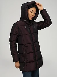 Long manteau matelassé