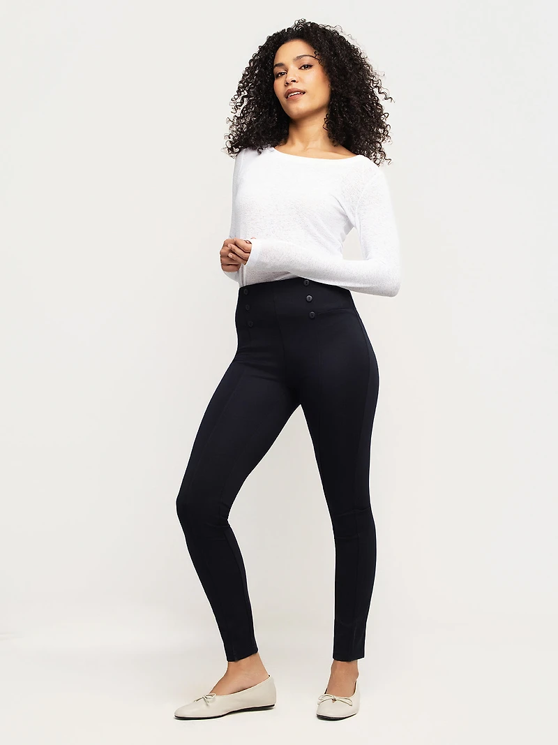 Pantalon skinny ajusté à enfiler