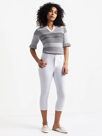 Straight pull-on capri