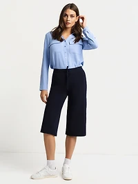Pantalon gaucho évasé à enfiler