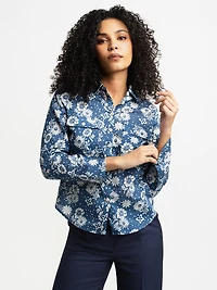 Blouse à manches longues avec boutons