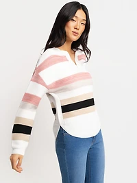 Long-sleeve pullover sweater