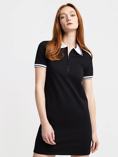 Short straight knit dress