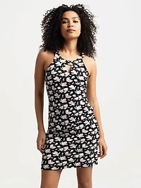 A line midi knit dress