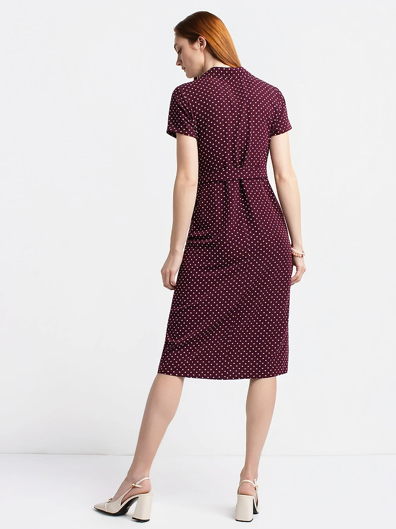 Flared midi dress
