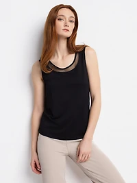 Semi-fitted tank top