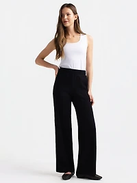 Pantalon large décontracté à enfiler