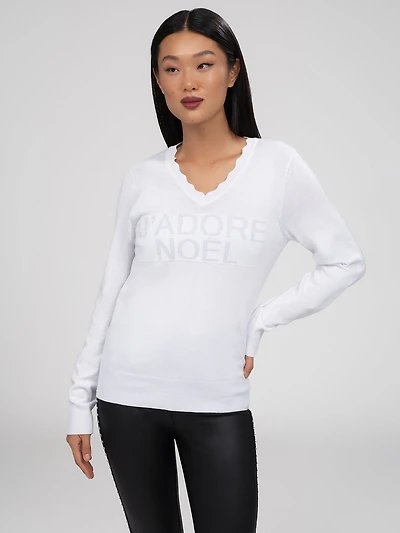 Long-sleeve pullover sweater