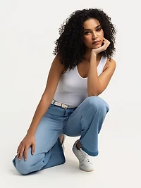 Semi-fitted tank top