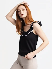 Semi-fitted tank top