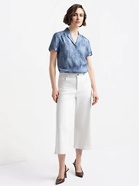 Blouse à manches courtes avec boutons