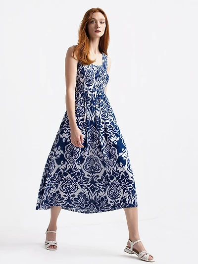 Mid-calf flared dress