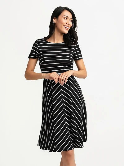 A line midi knit dress