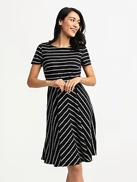A line midi knit dress