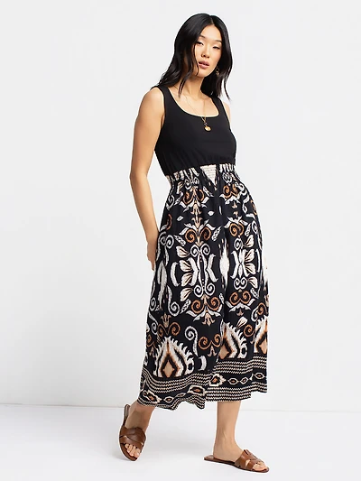 A line maxi knit dress