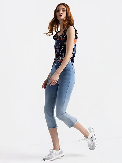 Fitted 7/8 gradient jeans