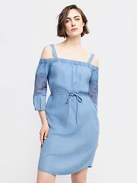 Straight midi dress