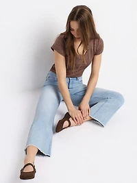 Pantalon en denim 7/8