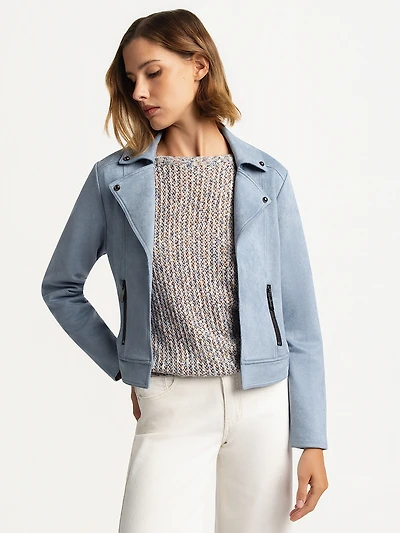 Long-sleeve knit vest