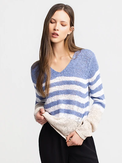 Long-sleeve pullover sweater