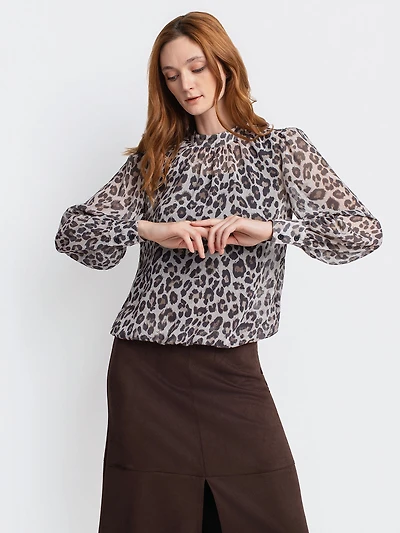 Blouse ample à manches longues
