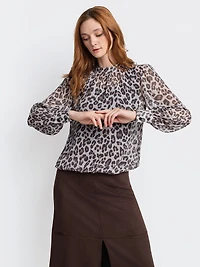 Blouse ample à manches longues