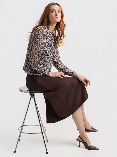 Blouse ample à manches longues