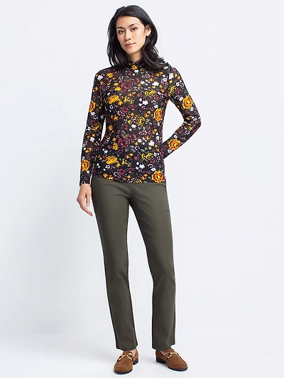 Fitted long-sleeve top