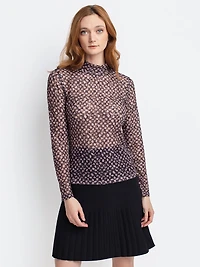 Fitted long-sleeve top