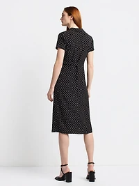 Flared midi dress