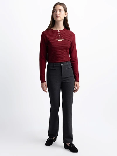 Casual straight pants