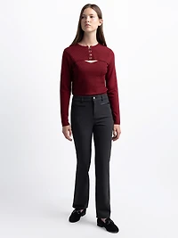 Casual straight pants
