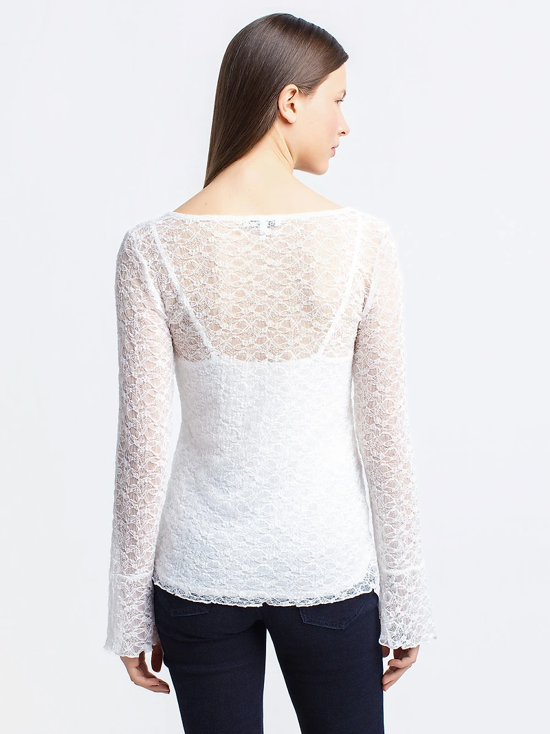 T-shirt ajusté à manches longues