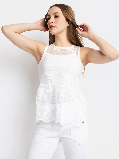 Lace tank top