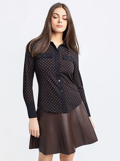 Blouse à manches longues avec boutons