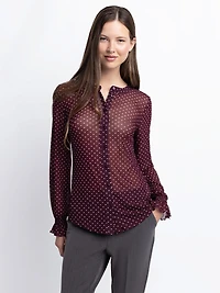 Blouse à manches longues avec boutons
