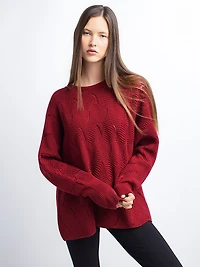 Loose-fit long-sleeve sweater
