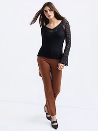 T-shirt ajusté à manches longues