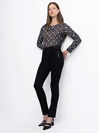 Slim-fit pull-on pants