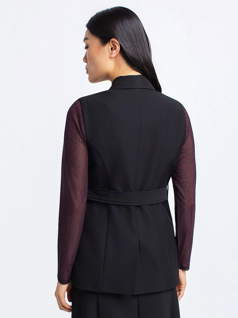 Veste habillée sans manches