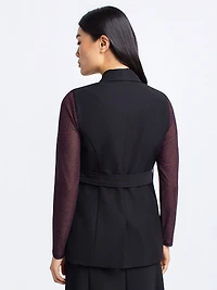 Veste habillée sans manches