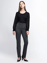 Casual straight-leg pull-on pants