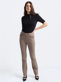 Straight-leg pull-on pants