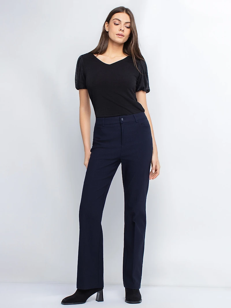 Pantalon droit décontracté
