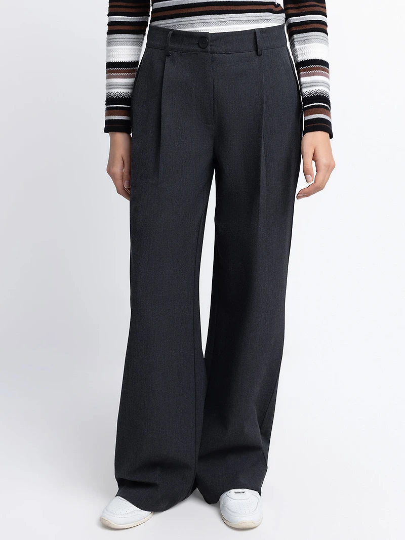 Pantalon jambe large habillé