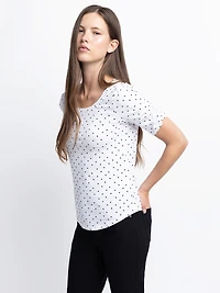 T-shirt à manches 3/4
