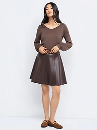 Long-sleeve knit shirt